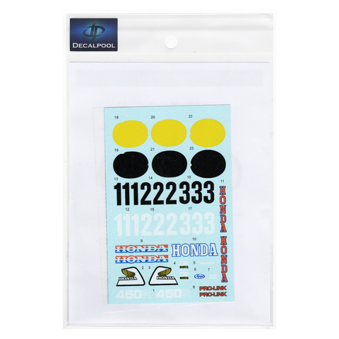 Decal Pool DP290 1/12 Honda CR450R Motorcross + Motorcross Rider 1981
