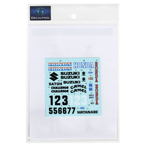 Decal Pool DP291 1/12 Motorcross Jumping Rider