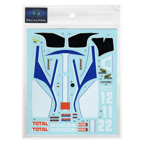 Decal Pool DP294 1/12 Honda RS1000 Endurance Race 1981