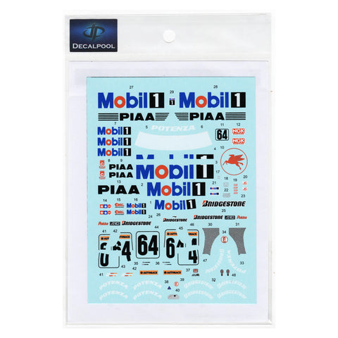 Decal Pool DP298 1/24 Honda NSX Mobil1 #64 JGTC 1999
