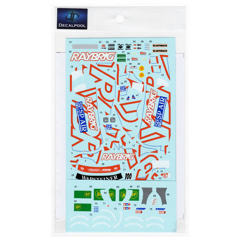 Decal Pool DP299 1/24 Honda NSX Raybrig #10 JGTC 1998