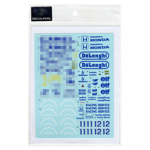 Decal Pool DP326 1/20 Lotus Honda 99T Camel 1987 Full Decal