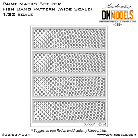 DN Models 32/827-004 1/32 Fish camo (wide fish scale) 1/32