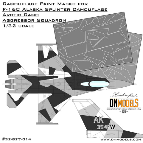 DN Models 32/827-014 1/32 F-16C Arctic Camo 1/32