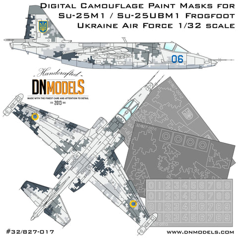 DN Models 32/827-017 1/32 Digital Su-25M1 Frogfoot (Ukraine) 1/32