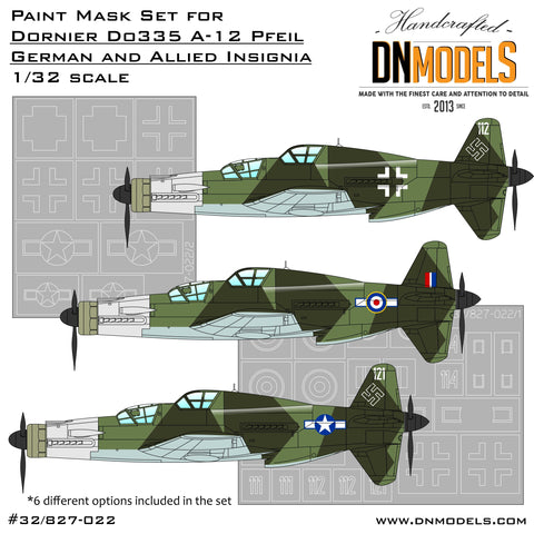 DN Models 32/827-022 1/32 Do335 A-12 Insignia 1/32