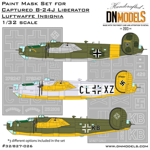 DN Models 32/827-026 1/32 Captured B-24 Liberator - Luftwaffe Insignia 1/32