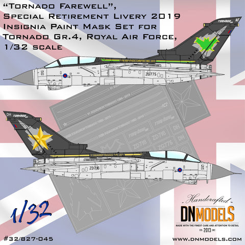DN Models 32/827-045 1/32 Tornado Gr.4 RAF, "Tornado Farewell" Special (Retirement) Livery 2019 1/32