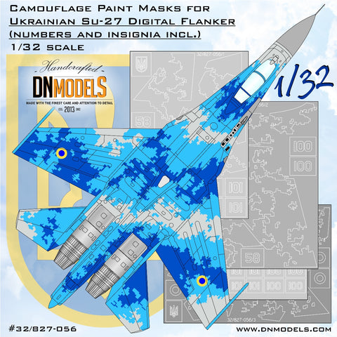DN Models 32/827-056 1/32 Su-27 Flanker Digital Camo 1/32