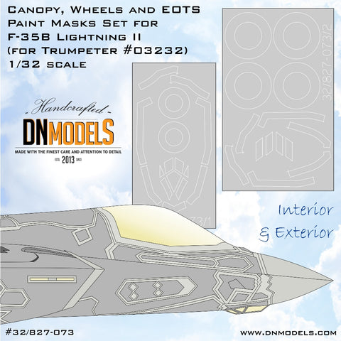 DN Models 32/827-073 1/32 F-35B Canopy and Wheels (for Trumpeter 03232) 1/32