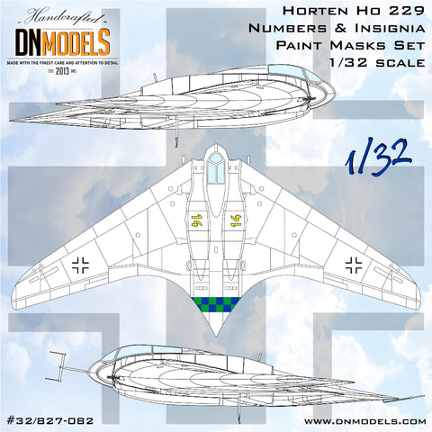 DN Models 32/827-082 1/32 Ho 229 Numbers and Insignia 1/32