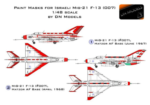 DN Models 48-827-005 1/48 IAF MiG-21 (Camo + markings)