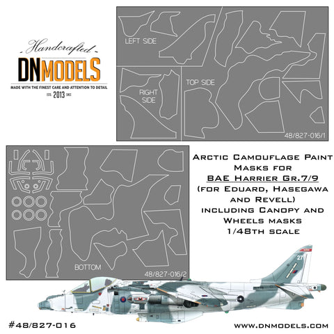 DN Models 48-827-016 1/48 Harrier Winter Camo