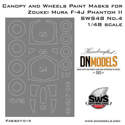 DN Models 48-827-019 1/48 Zoukei Mura F-4J Canopy