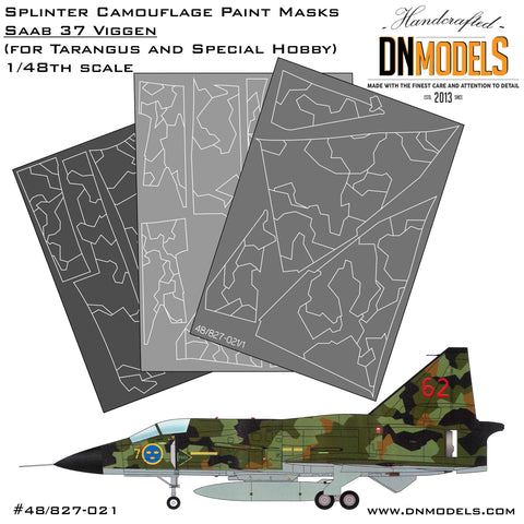 DN Models 48-827-021 1/48 Viggen Splinter Camo