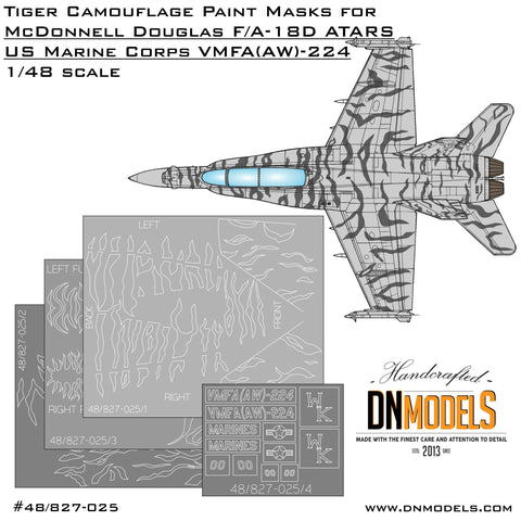 DN Models 48-827-025 1/48 F/A-18D Tiger Camo