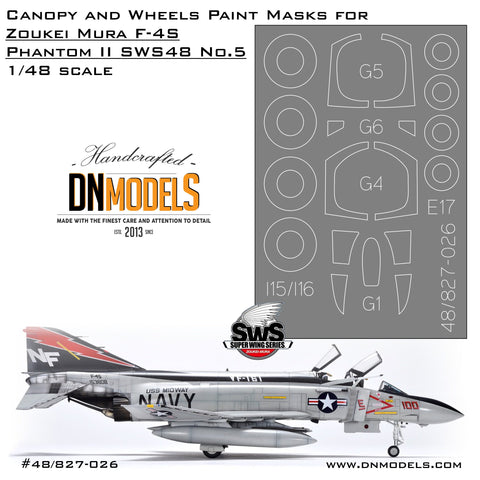 DN Models 48-827-026 1/48 Zoukei Mura F-4S Canopy