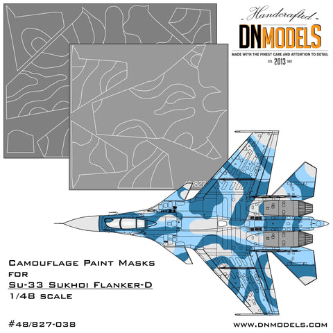 DN Models 48-827-038 1/48 Su-33 Camo