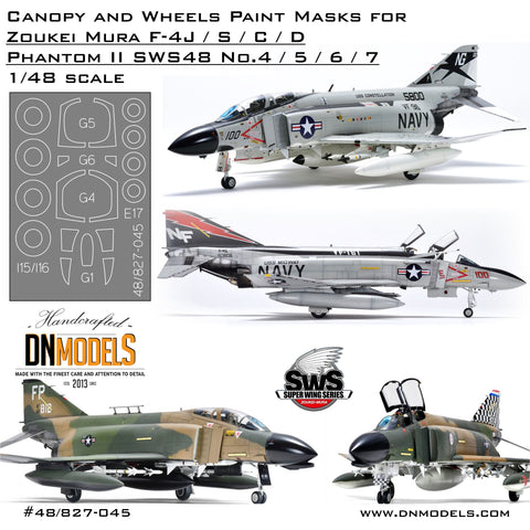 DN Models 48-827-045 1/48 Zoukei Mura F-4 J/S/C/D Canopy