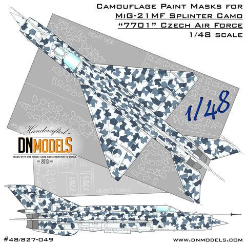 DN Models 48-827-049 1/48 MiG-21 Czech 7701 Splinter Camo