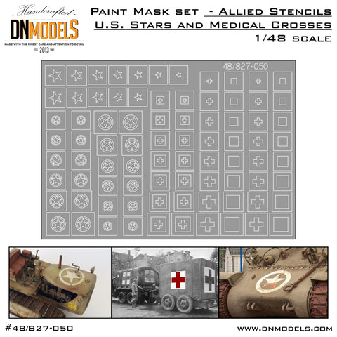 DN Models 48-827-050 1/48 Allied Stencils Vehicles