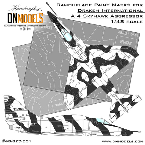 DN Models 48-827-051 1/48 A-4 Draken Camo