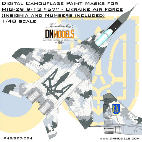 DN Models 48-827-054 1/48 Digital MiG-29 9-13 Ukraine Air Force
