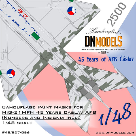 DN Models 48-827-056 1/48 MiG-21MFN (45 Years Caslav AFB)