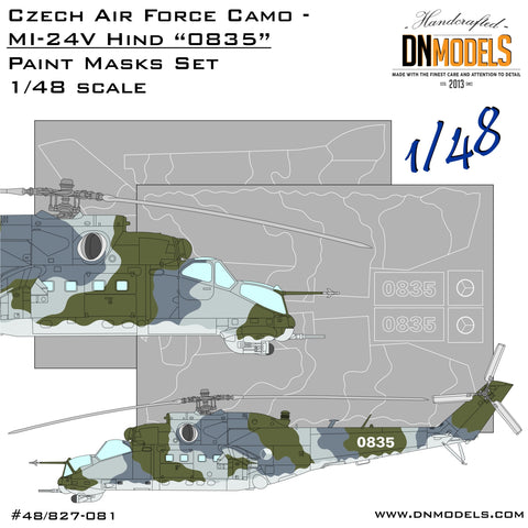 DN Models 48-827-081 1/48 MI-24V Hind Czech Camo 0835