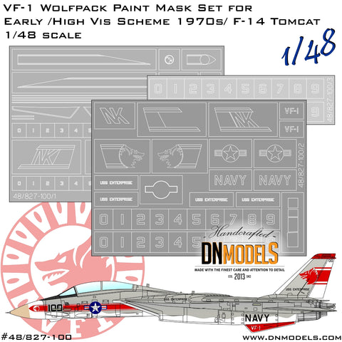 DN Models 48-827-100 1/48 F-14A Tomcat VF-1 "Wolfpack" US Navy