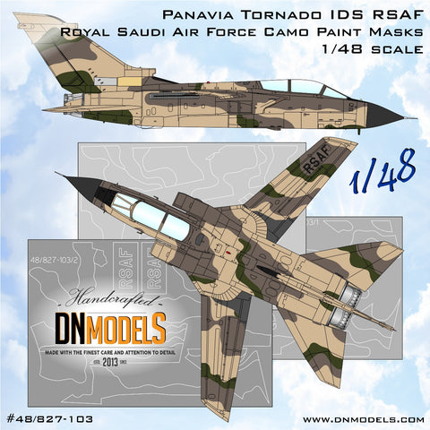 DN Models 48-827-103 1/48 Panavia Tornado IDS RSAF Royal Saudi Air Force Camo