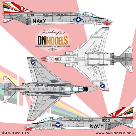 DN Models 48-827-117 1/48 F-4B Phantom II (VF-111 Sundowners 151000, 200)