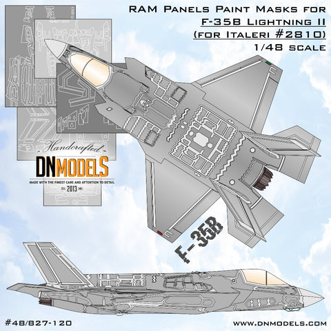 DN Models 48-827-120 1/48 F-35B RAM Panels (for Italeri #2810)