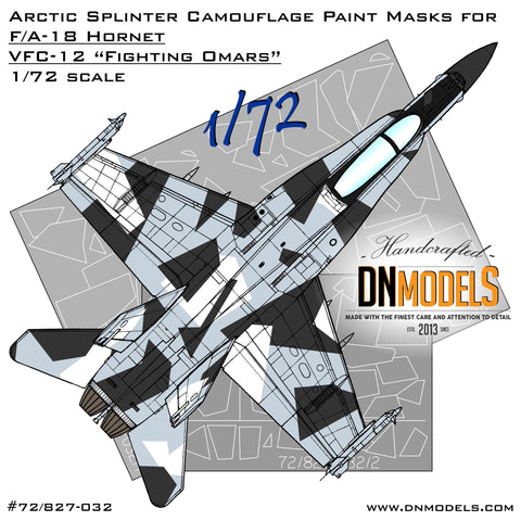 DN Models 72-827-032 1/72 F/A-18 Arctic Splinter Aggressor Camo