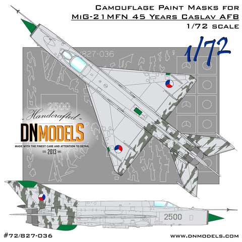 DN Models 72-827-036 1/72 MiG-21MFN (45 Years Caslav AFB)