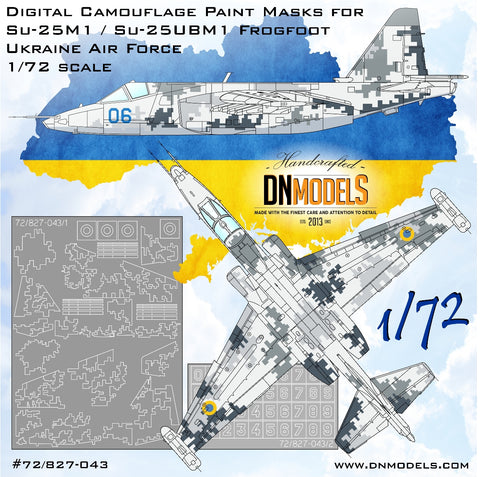 DN Models 72-827-043 1/72 Digital Su-25M1 Frogfoot (Ukraine)