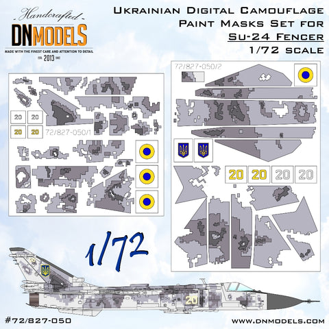 DN Models 72-827-050 1/72 Su-24 Fencer Ukrainian Digital Camo "20"