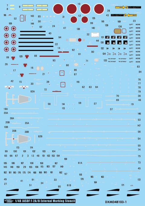 DXM 01-4242 1/48 JASDF F-2A Viper Zero 6th Squadron Special Scheme (For Hasegawa)