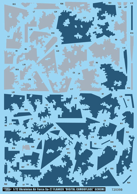 DXM 01-7239 1/72 Ukrainian Air Force Su-27 Flanker digital camouflage