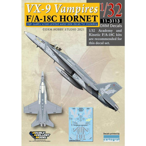 DXM 11-3113 1/32 USN F/A-18C Hornet VX-9 Vampires (For Academy)