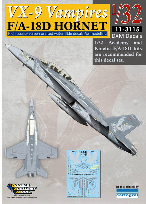 DXM 11-3115 1/32 USN F/A-18D Hornet VX-9 Vampires (For Academy)