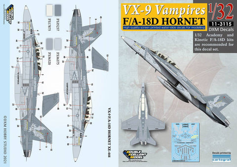 DXM 11-3115 1/32 USN F/A-18D Hornet VX-9 Vampires (For Academy)