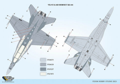 DXM 11-3115 1/32 USN F/A-18D Hornet VX-9 Vampires (For Academy)