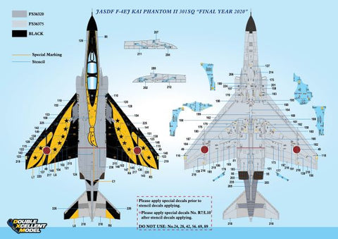 DXM 11-4247 1/48 JASDF F-4EJ Kai 301SQ "Final Year 2020" (For Hasegawa and Zoukei-Mura)