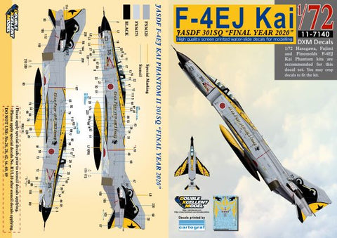 DXM 11-7140 1/72 JASDF F-4EJ Kai 301SQ "Final Year 2020" (For Hasegawa, Fine Molds, and Fujimi)