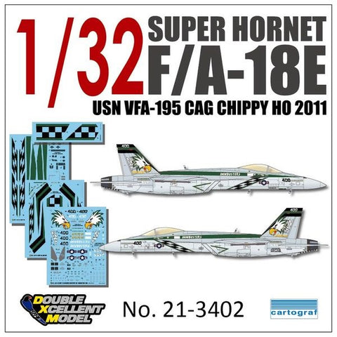 DXM 21-3402 1/32 US Navy F/A-18E VFA-195 Dambusters 2011 Chippyho (For Trumpeter and Revell)