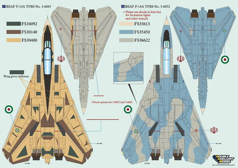 DXM 21-4157 1/48 US Navy F-14A/B VF-84/101/103/ & IRIAF Collection 1 (For Hasegawa, Tamiya, Revell, Italeri, HobbyBoss, Academy, and Great Wall)