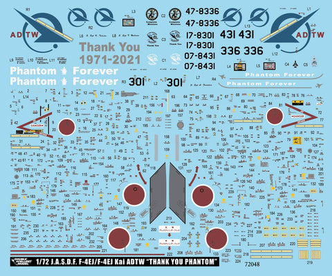 DXM 21-7149 1/72 JASDF ADTW F-4 Phantom Last Flight 2021 (For Hasegawa, Fine Molds, and Fujimi)