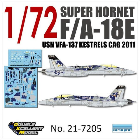 DXM 21-7205 1/72 US Navy F/A-18E VFA-137 Kestrels CAG 2011