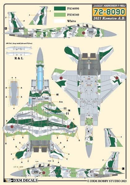 DXM 1/48 31-4264 JASDF F-15J/DJ Aggressor Vol. 1 (For Hasegawa, Great Wall, Academy, and Italeri)